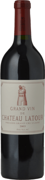 CHATEAU LATOUR 1er cru classe, Pauillac 2003 Bottle image number 0
