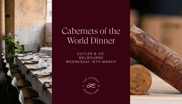 Cabernets of the World Dinner Melbourne 2026 Ticket image number 0