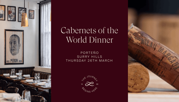 Cabernets of the World Dinner Sydney 2026 Ticket
