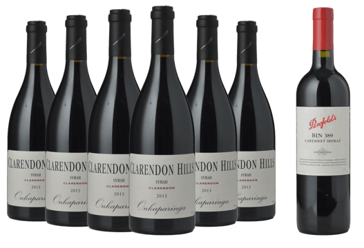 LANGTONS CLARENDON HILLS Clarendon Onkaparinga Syrah with a Bonus 2002 Bin 389, 7 Pk  MV Case image number 0