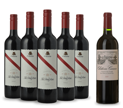 LANGTONS D'Arenberg The Dead Arm with a 2017 Chateau Canon 6 Pack MV Case image number 0