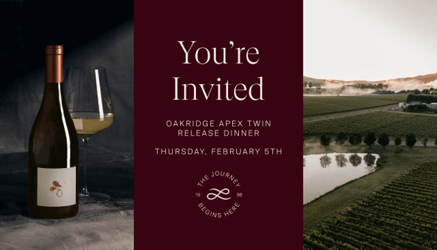 Oakridge Apex Twin Release Dinner 2026 Ticket