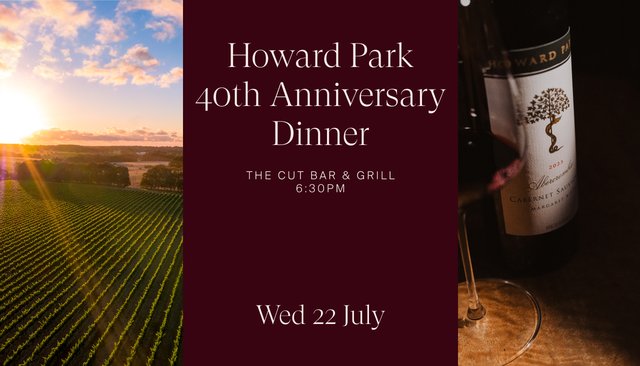 Howard Park 40th Anniversary Dinner 2026 Ticket image number 0