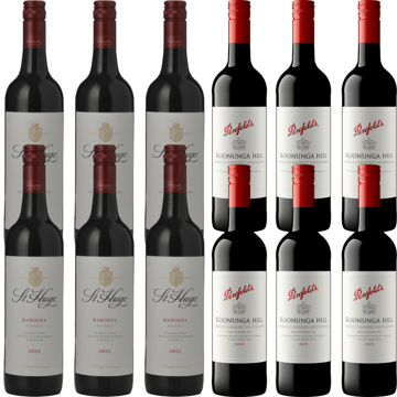 LANGTONS ST HUGO Shiraz, and PENFOLDS Koonunga Hill Shiraz Cabernet Bundle, 12 Pack  MV Case image number 0