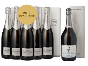 LANGTONS AR Lenoble and Billecart Salmon 6 Pack, Champagne NV Case