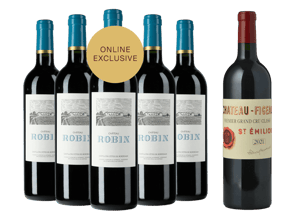 LANGTONS CHATEAU ROBIN AND CHATEAU FIGEAC upgrade 6PK , Cotes de Castillon, St-Emilion MV Case