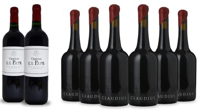 LANGTONS CURTIS FAMILY VINEYARDS Claudius Cabernet, McLaren Vale with Bonus 2 bottles of CHATEAU LE PAPE, cru classe, Graves, 8 Pack  2021 Case