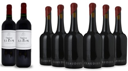 LANGTONS CURTIS FAMILY VINEYARDS Claudius Cabernet, McLaren Vale with Bonus 2 bottles of CHATEAU LE PAPE, cru classe, Graves, 8 Pack  2021 Case image number 0