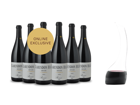 LANGTONS CLARENDON HILLS Romas Vineyard Old Vine Grenache with a RIEDEL Decanter 1977/13 Cornetto Single 7 Pack  MV Case image number 0