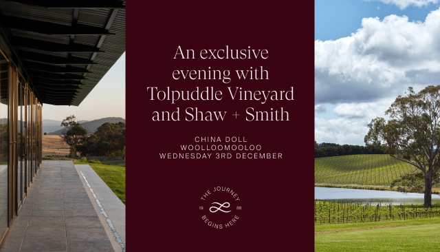 An evening with Tolpuddle Vineyard and Shaw and Smith 2025 Ticket image number 0