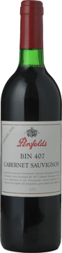 PENFOLDS Bin 407 Cabernet Sauvignon, South Australia 1998 Bottle image number 0