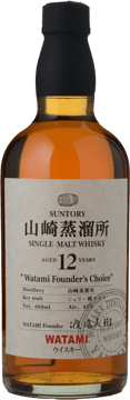 SUNTORY Watami Founder's Choice 12YO 43% ABV Single Malt Whisky, Japan NV Bottle image number 0