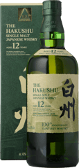 SUNTORY Hakushu 12 Yr Old 43% ABV 100 Yr Limited Edition Single Malt Whisky, Japan NV 700ml image number 0