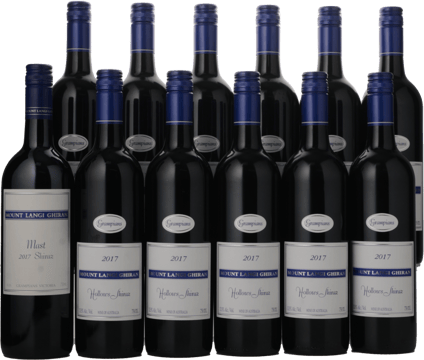 MOUNT LANGI GHIRAN VINEYARDS The Hollows Shiraz Bonus Upgrade DOZ, Grampians 2017 Case image number 0