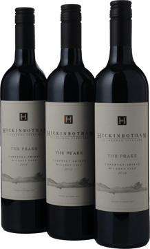 HICKINBOTHAM WINERY The Peake Mixed Vintage 3 Pack Cabernet Shiraz, McLaren Vale MV Case image number 0