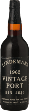 LINDEMANS Bin 2520 Vintage Port, South Australia 1962 730ML Bottle image number 0