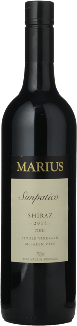 MARIUS WINES Simpatico Single Vineyard Shiraz, McLaren Vale 2015
