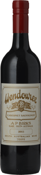 WENDOUREE Cabernet Sauvignon, Clare Valley 2011 Bottle image number 0