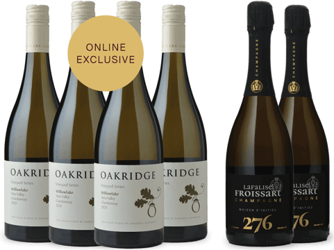 LANGTONS Oakridge Willowlake Chardonnay and Lafalise Froissart Champagne 6 Pack  MV Case image number 0